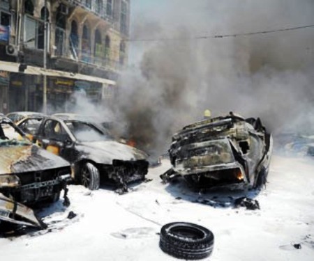 تفجير سيارة مفخخة في مرآب القصر العدلي بوسط دمشق يوقع ثلاثة إصابات