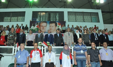 افتتاح الأولمبياد الوطني الثاني للناشئين في مدينة تشرين الرياضية بدمشق