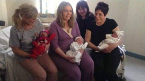 ثلاث شقيقات يلدن في يوم واحد في مستشفى في أيرلندا