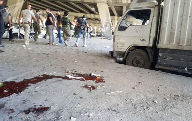 ارتقاء عدد من الشهداء نتيجة تفجير ارهابي في مركز شرطة الميدان