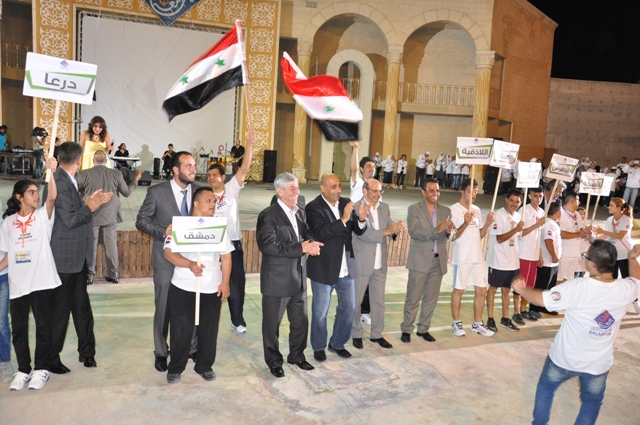 افتتاح أنيق ومعبر للدورة المحلية الثانية للأولمبياد الخاص السوري في مدينة ديرعطية