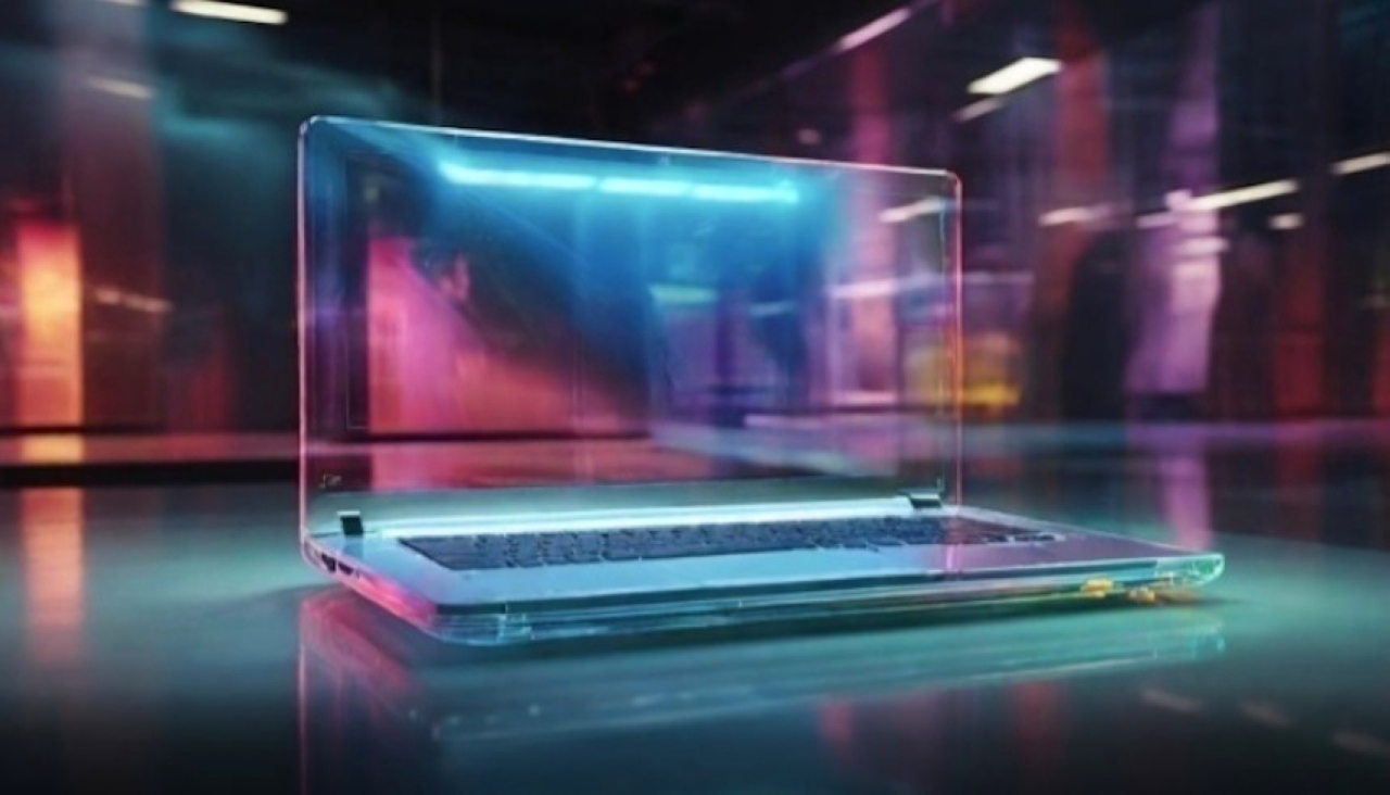 أول حاسوب محمول «شفاف» في العالم
