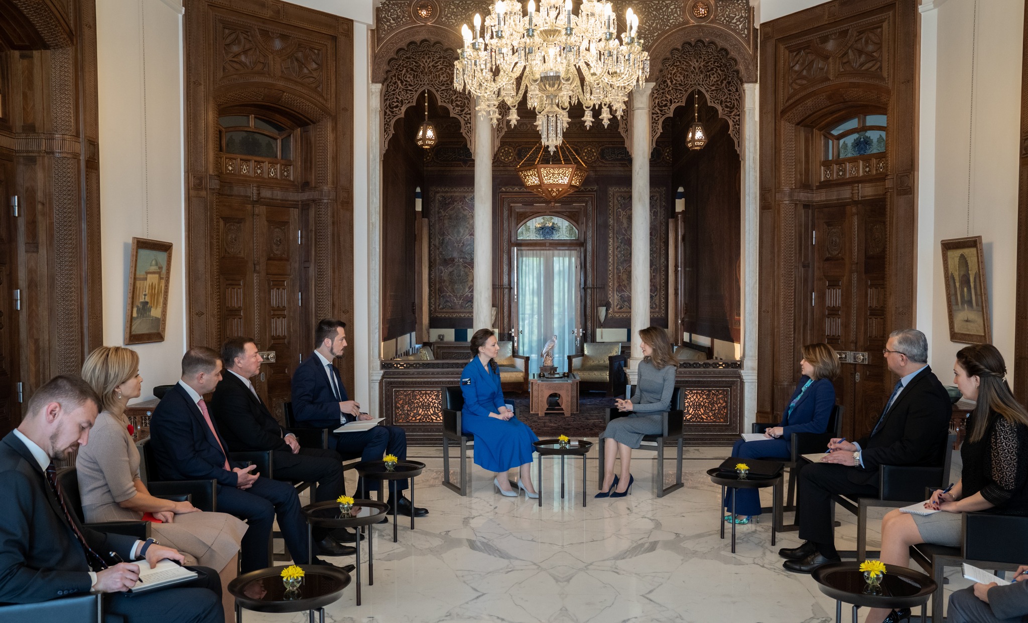 السيدة أسماء الأسد تستقبل كوزنيتسوفا واللقاء يتناول الأوضاع الدولية المضطربة وتأثيرها على المجتمعين السوري والروسي
