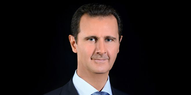 الرئيس الأسد يتلقى عدداً من برقيات التعزية والتضامن مع سورية من رؤساء وملوك وقادة الدول الشقيقة والصديقة
