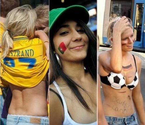 أجمل مشجعات عاريات على مدرجات كأس العالم 2018