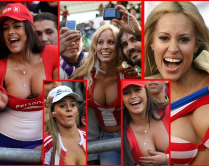 صور .. مشجعات عاريات في كأس العالم روسيا 2018
