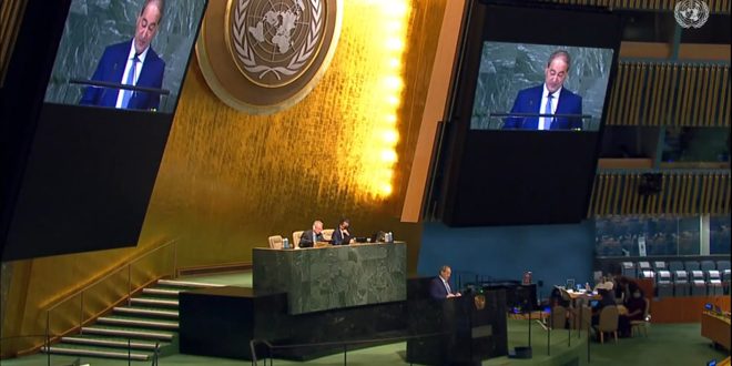 المقداد أمام الجمعية العامة للأمم المتحدة: سورية تدعو إلى بناء نظام عالمي متعدد الأقطاب يعمل فيه الجميع تحت مظلة الميثاق
