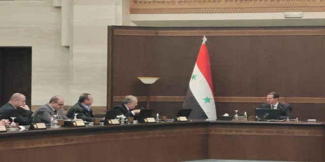 السيد الرئيس بشار الأسد يترأس اجتماعاً طارئاً لمجلس الوزراء لبحث أضرار الزلزال الذي ضرب البلاد والإجراءات اللازمة
