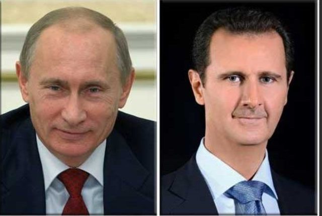الرئيس الأسد في اتصال هاتفي مع الرئيس بوتين: العدو الذي يجابهه الجيشان السوري والروسي واحد ففي سورية تطرفٌ وفي أوكرانيا نازية
