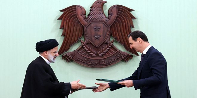 بيان مشترك سوري إيراني.. التأكيد على تعزيز التعاون بين البلدين على أساس العلاقات الاستراتيجية
