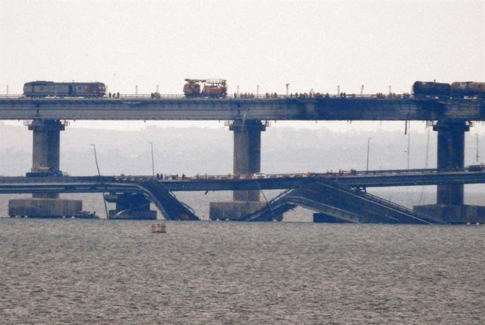 بوتين يتهم استخبارات كييف بتفجير جسر القرم دون الحديث عن ردّ
