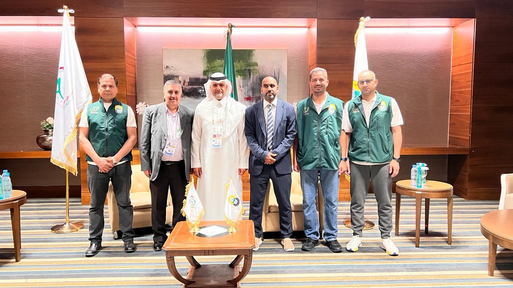 الأمانة العامة لاتحاد اللجان الأولمبية العربية تجتمع بلجنة الاتصال