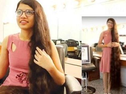 مراهقة هندية تمتلك أطول شعر في العالم.. تعرفوا عليها
