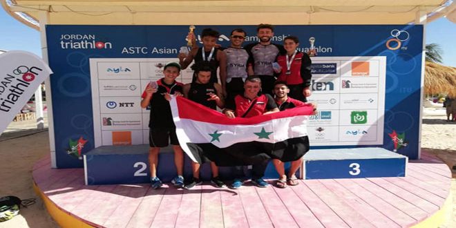 8 ميداليات لسورية في بطولتي آسيا وغرب آسيا للترياثلون والدواثلون