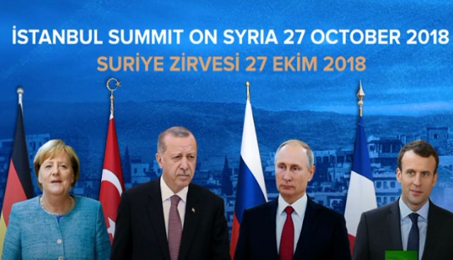 القمة الرباعية تؤكد على حل سياسي في سورية وترحب بالاتفاق حول إدلب