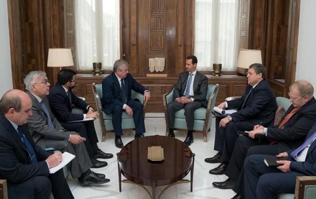 الرئيس الأسد يبحث مع مبعوث الكرملين تطبيق مخرجات مؤتمر سوتشي