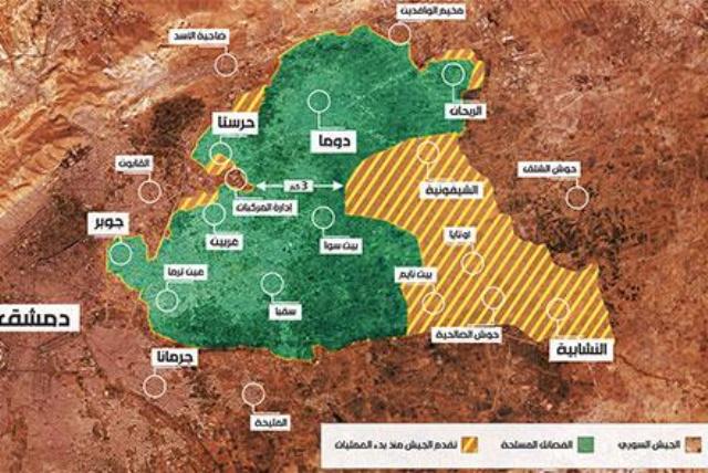 الجيش في وسط الغوطة: عزل الفصائل وفصل المنطقة