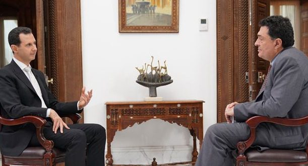 الرئيس الأسد في مقابلة مع صحيفة كاثيمرني اليونانية: سورية تحارب الإرهابيين الذين هم جيش النظام التركي والأمريكي والسعودي