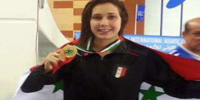 لاعبة منتخب سورية للسباحة بيان جمعة تتأهل إلى أولمبياد البرازيل