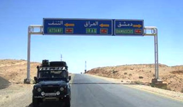 طريق دمشق بغداد سالكة بالاتجاهين