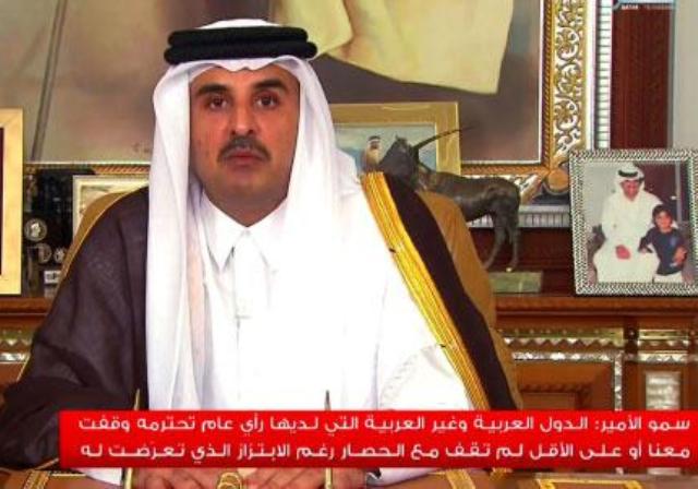 أمير قطر يتلو «خطاب النصر»: شكراً تركيا (وإيران)