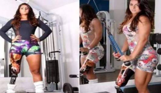 بالفيديو: عارضة أزياء وبطلة رياضية بساق واحدة تخطف الأنظار