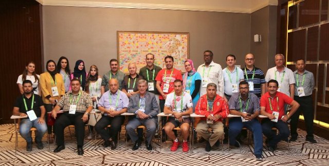اللواء جمعة للوفد الإعلامي الرياضي في عشق أباد: جاهزون في العام 2018 لاستضافة دورة ألعاب عربية