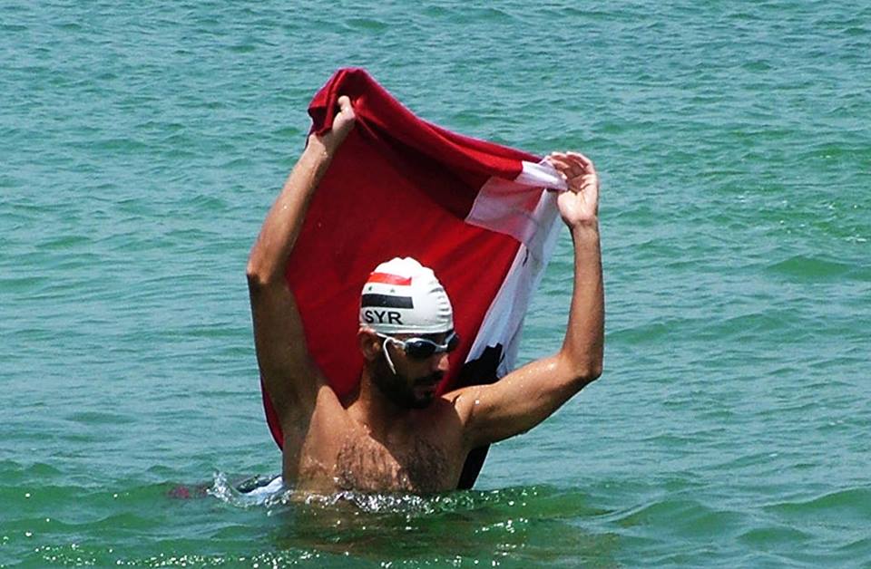 السباح السوري صالح محمد عاشرا في سباق كابري نابولي بإيطاليا