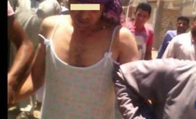 زفة رجل بقميص نوم في مصر بعد نشره صورة امرأة عارية على فيس بوك