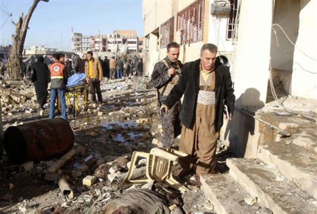 172 قتيلا و 196 جريحاً ضحايا التفجيرين الإرهابيين في بغداد