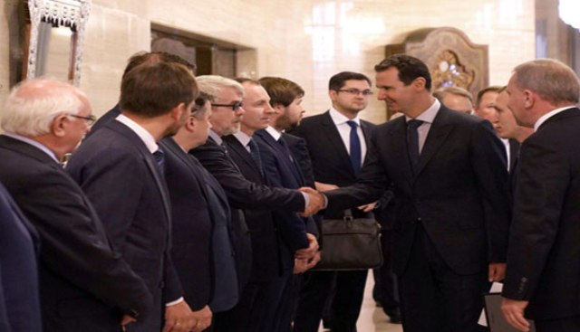 الرئيس الأسد لوفد روسي: أهمية استثمار اجتماعات اللجنة المشتركة لوضع تصورات طويلة الأمد لعلاقات اقتصادية قوية بين البلدين