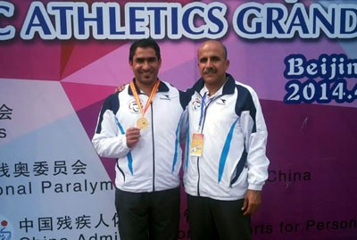 لاعبنا المحمد يحرز ذهبية رمي الرمح في دورة الصين للرياضات الخاصة