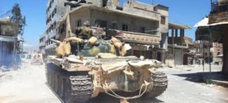 المجلس العسكري في الزبداني يبدأ بتسليم سلاحه للجيش العربي السوري