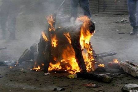 "داعش" يحرق إمرأة عجوز مسيحية عمرها 80 عاماً لأنها رفضت الامتثال للشريعة!