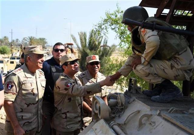 السيسي في سيناء: الجيش المصري يقوم بدور عظيم