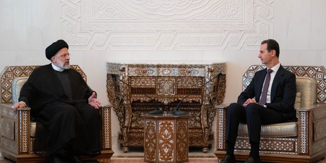 الرئيس الأسد خلال المحادثات الموسعة مع الرئيس رئيسي: العلاقات السورية الإيرانية غنيّة بالمضمون والتجارب والرؤية التي كوّنتها