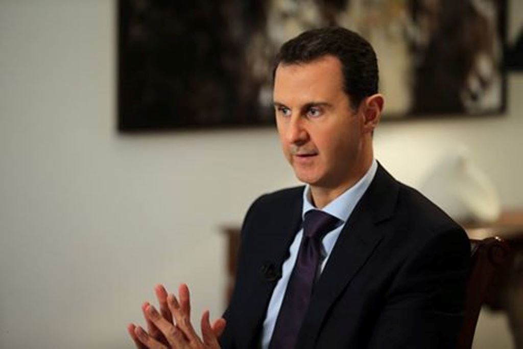 الرئيس g+‏الأسد,i لـوكالة f*‎AFP,i الفرنسية:  أدعو أوروبا الى تهيئة الظروف التي تسمح بعودة السوريين إلى بلادهم
