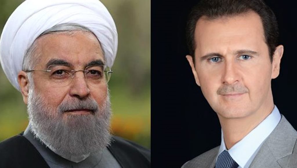 الرئيس الأسد يعزي في اتصال هاتفي مع الرئيس روحاني إيران حكومة وشعباً بشهداء العمليات الإرهابية الأخيرة