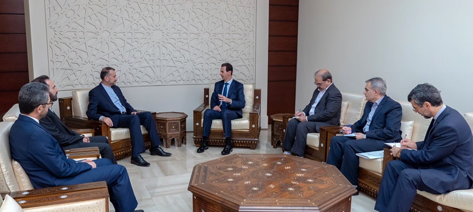الرئيس الأسد يستقبل المساعد الخاص لرئيس مجلس الشورى الإسلامي الإيراني للشؤون الدولية والوفد المرافق له
