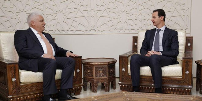 الرئيس الأسد يتلقى رسالة من رئيس الوزراء العراقي تتمحور حول استمرار التنسيق بين البلدين على الصعد كافة وخاصة محاربة الإرهاب