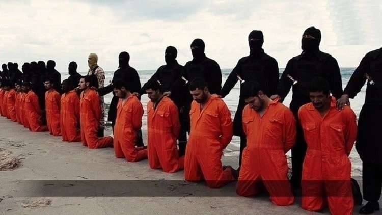 إعدام 7 مصريين من تنظيم "داعش" بتهمة قطع رؤوس أقباط