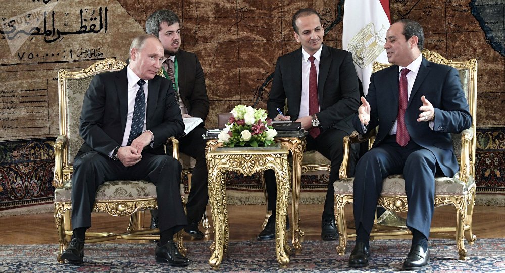 السيسي: اتفقنا مع بوتين على الوضع القانوني للقدس والتسوية في سورية وليبيا