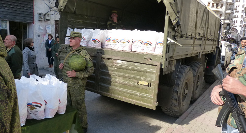 الدفاع الروسية: المسلحون يعطلون تقديم المساعدات الإنسانية في حمص