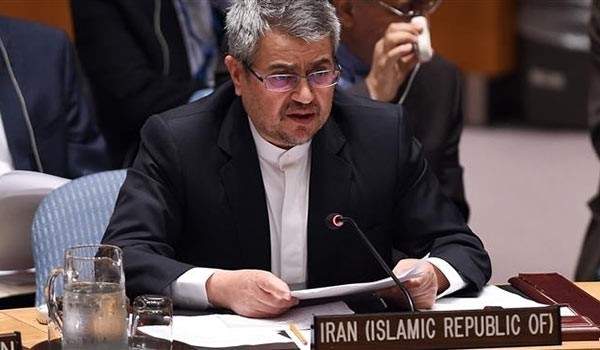 مندوب إيران بالأمم المتحدة: ليس من صلاحية مجلس الأمن مناقشة ما يحدث في إيران لأنه شأن داخلي