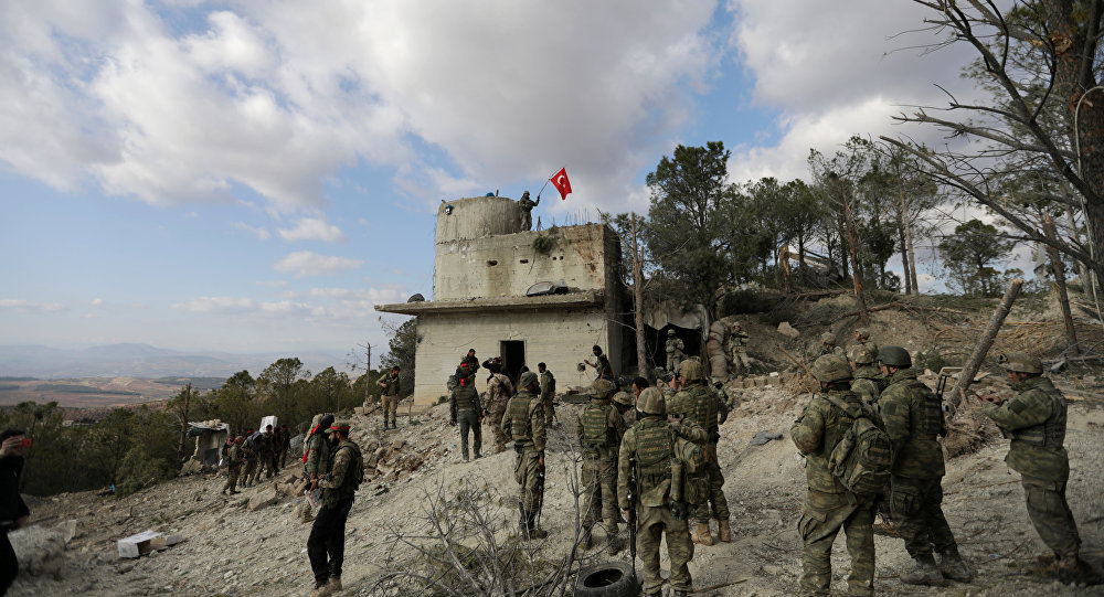 القوات التركية تتحدث عن تطهير جبل "دارمق" في عفرين من المسلحين