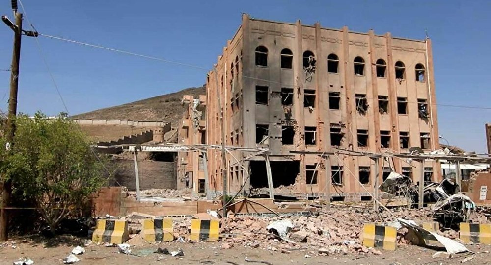 ارتفاع حصيلة ضحايا قصف طيران التحالف لمبنى حكومي في صنعاء