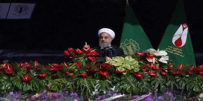 في ذكرى انتصار الثورة الإسلامية.. مسيرات مليونية..روحاني: وحدة الشعب الإيراني أحبطت المؤامرات الأمريكية