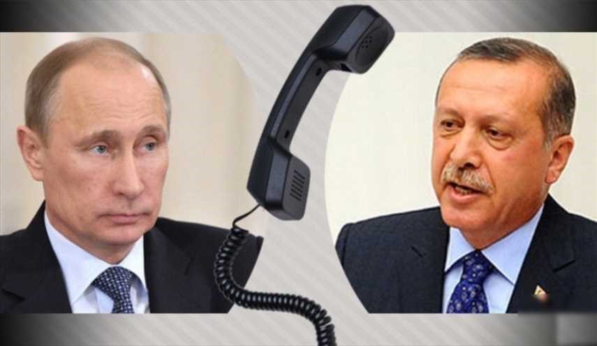 بوتين وأردوغان يبحثان هاتفياً الوضع في عفرين وإدلب