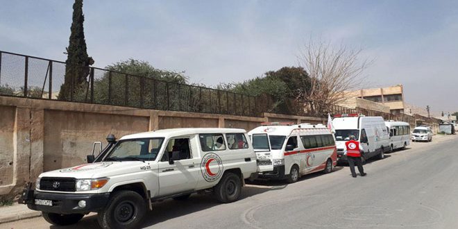 التنظيمات الإرهابية في الغوطة تواصل احتجاز المدنيين وتمنعهم من المغادرة لليوم السابع على التوالي.