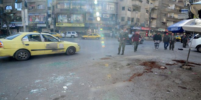 إصابة 6 مدنيين بينهم 3 أطفال جراء اعتداءات إرهابية بالقذائف ورصاص القنص في درعا ودمشق